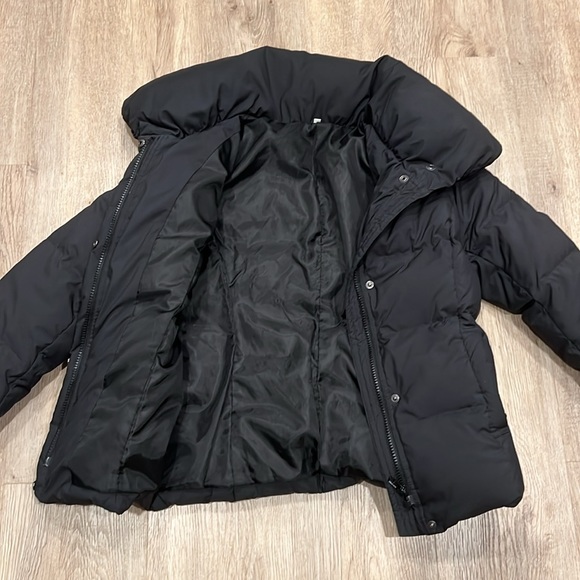 Muji, Black Puffer Quilted Jacket, Size Small - Picture 6 of 7